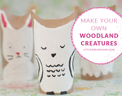 Woodland Creatures Toilet Paper Roll Craft