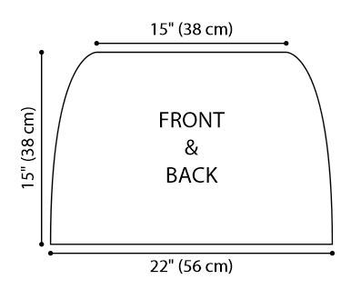 Glamorous Statement Poncho Diagram Glamorous Statement Poncho Diagram