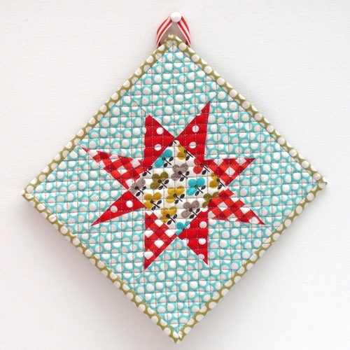 Starbright Quilted Potholder