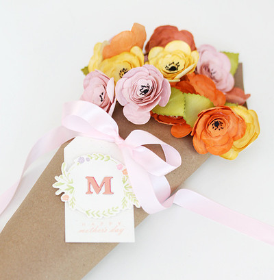 Handmade Camellias Flower Bouquet