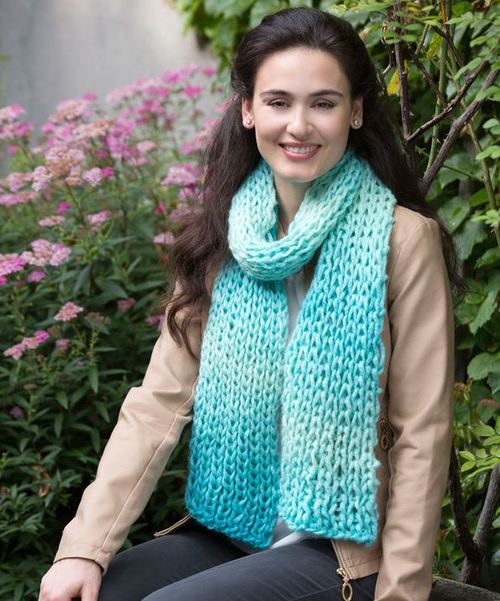 Sea Glass Knit Scarf