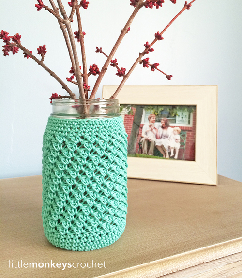 Mason Jar Crochet Cozy