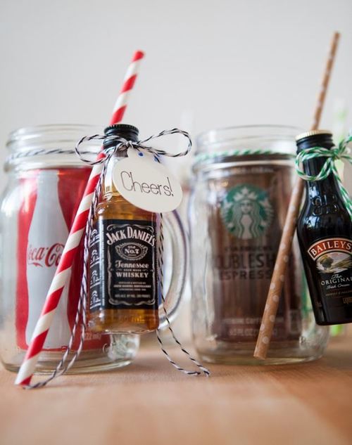 Creative Cocktail Mason Jar Favors