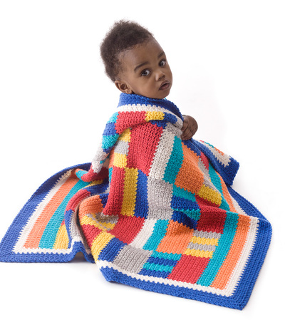 Modern Patchwork Crochet Afghan