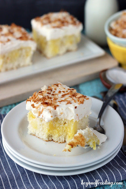 Triple Coconut Poke Cake