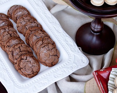 Chewy Chocolate Ginger Cookies