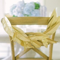 Gilded Leaf Chair Garland
