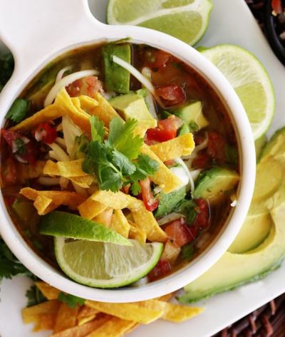 Copycat Version of Cafe Rio's Chicken Tortilla Soup