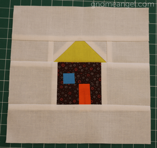 Patchwork House Quilt Block Pattern
