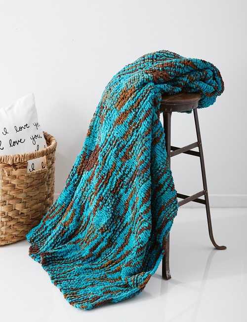 Seafoam Knit Throw