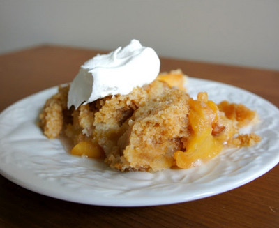 Cake Mix Peach Cobbler