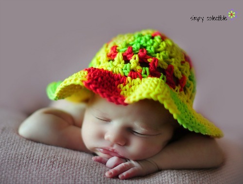 Childs Easy Crochet Sun Hat