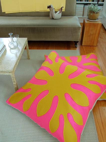 Hawaiian Style Felt Floor Pillows