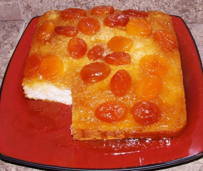 7up Apricot Upside-down Cake