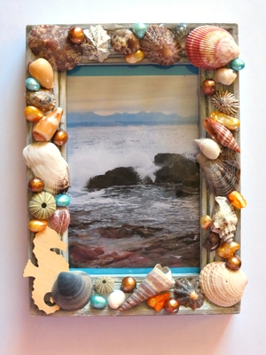 Super Seashells Picture Frame Craft