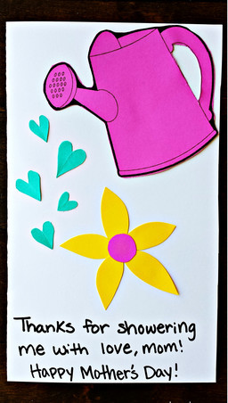 Watering Can Mother's Day Card