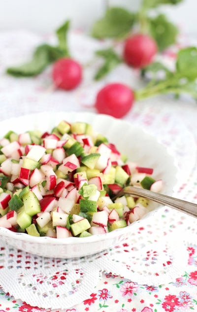 Radish Cucumber Salsa