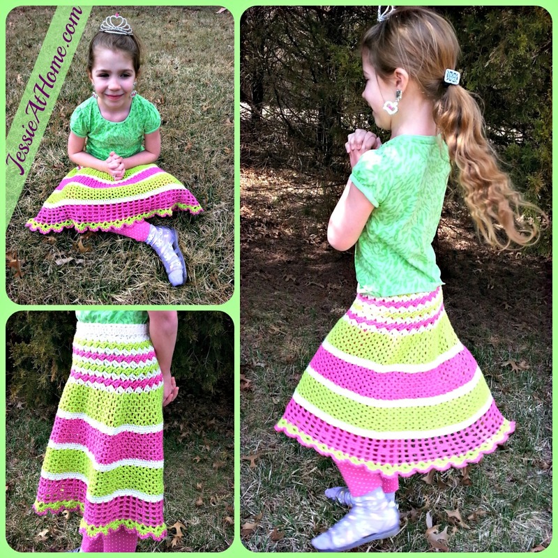 Daisy Child's Crochet Skirt | AllFreeCrochet.com