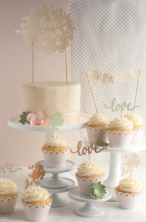 Love Grows Wedding Cake Toppers