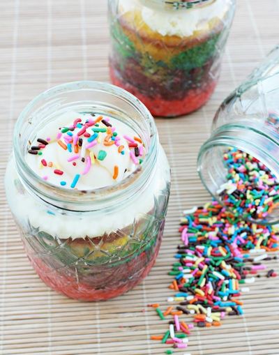 Unicorn Magic Cake Mason Jar Recipe