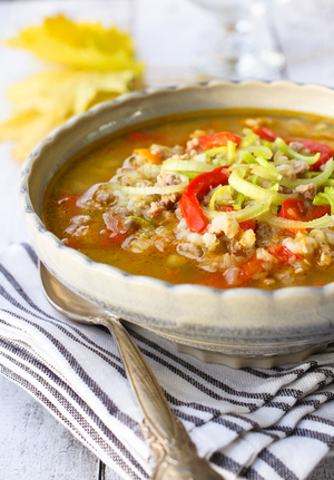 Hearty Ground Turkey Soup