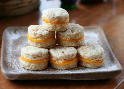 Country Ham Biscuit Bites with Cheese