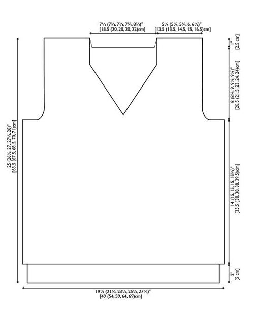 Men's Studious Knit Sweatervest diagram Men's Studious Knit Sweatervest diagram