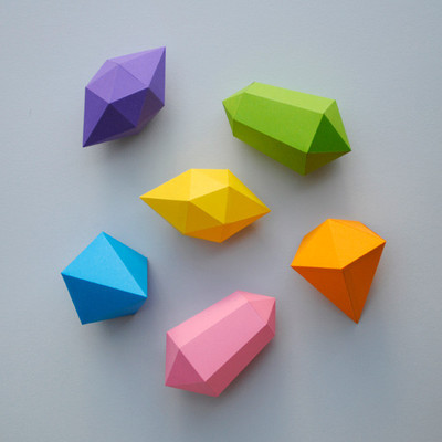 Paper Gemstones