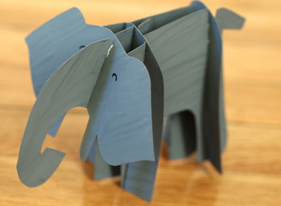 Cute Cardboard Elephant