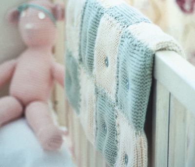 Baby's Quilted Knit Blanket