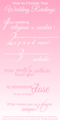 How to Choose Your Wedding Readings