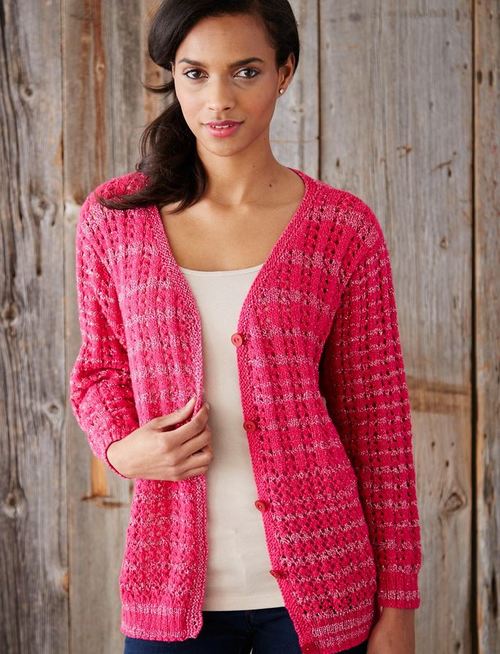 Love and Lace Knit Cardigan Pattern | AllFreeKnitting.com