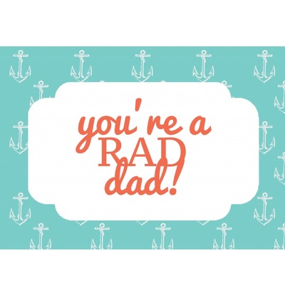 Ahoy Printable Father's Day Card