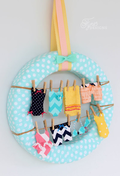 Summer Swimsuit Wreath