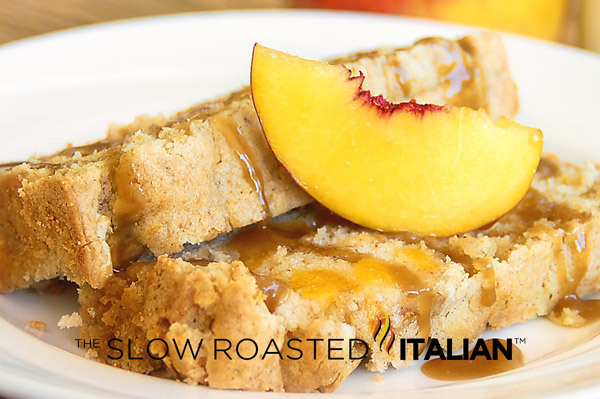 Peach Cobbler Pound Cake FaveSouthernRecipes.com Peach Cobbler Pound Cake FaveSouthernRecipes.com