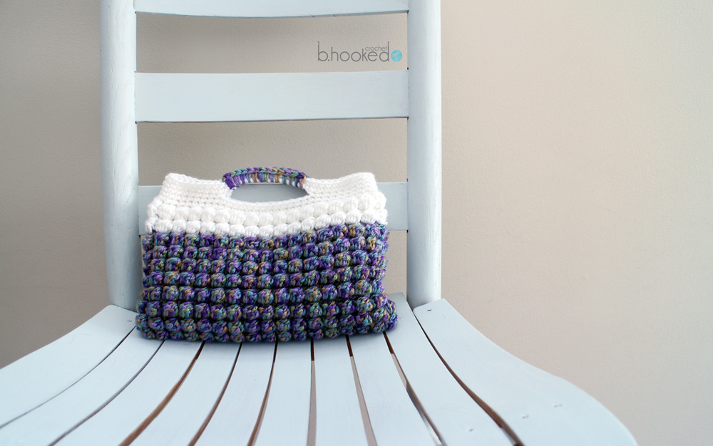 Springtime Bobble Crochet Clutch AllFreeCrochet com