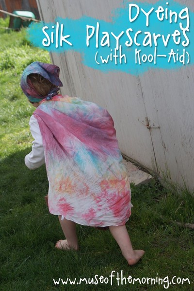 Tie Dye Scarves for Kids