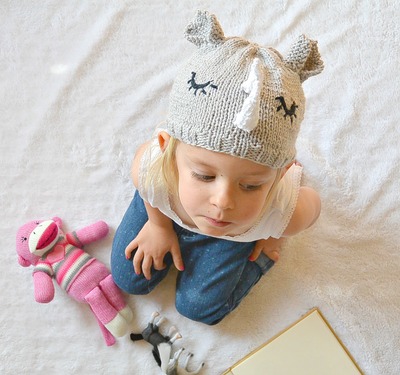 Simple Toddler Rhino Hat
