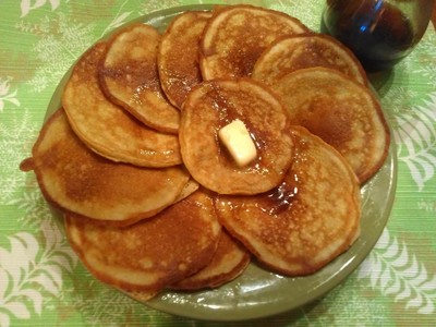 Homemade Banana Pancakes with Coconut Oil