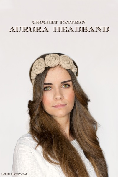 Crochet Rose Headband Pattern