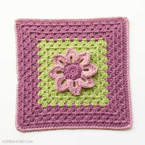 Lily Pad Granny Square Crochet Pattern