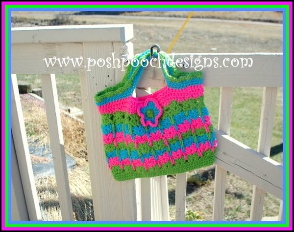 Cute Kittens Crochet Tote