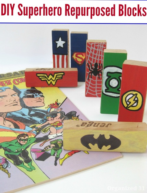 Super Hero Blocks Kid Craft