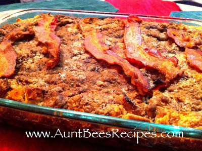 Make Ahead French Toast Casserole with Bacon