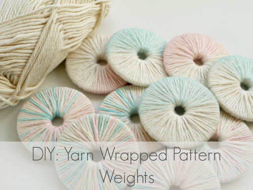 Yarn Wrapped Pattern Weights