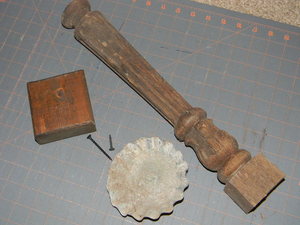 spindle, base, and pan