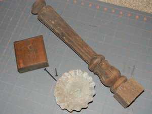 spindle, base, and pan