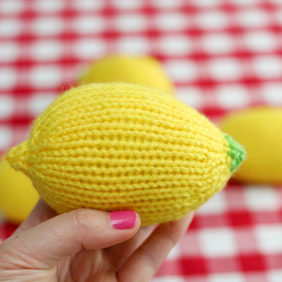 Knit Lemon Stress Ball
