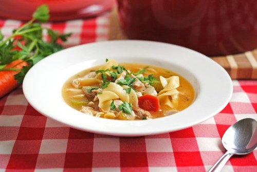 Grandma's Homemade Chicken Noodle Soup | FaveHealthyRecipes.com