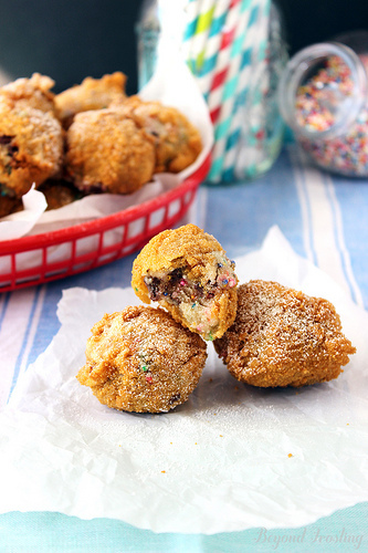 Deep Fried Cake Batter Balls